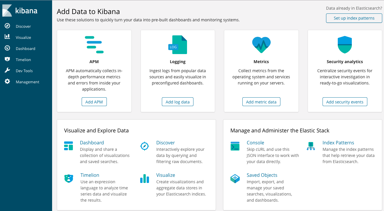 日志收集-docker-kibana